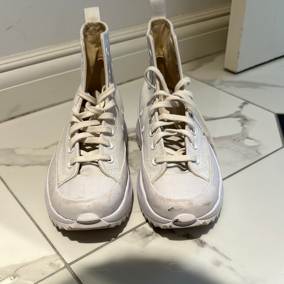 Converse Women's White High-Top Sneakers - Picture 2 of 3